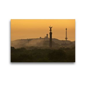 Premium Textil-Leinwand 45 x 30 cm Quer-Format Tiergarten mit Siegessäule | Wandbild, HD-Bild auf Keilrahmen, Fertigbild auf hochwertigem Vlies, Leinwanddruck von Andreas Schön