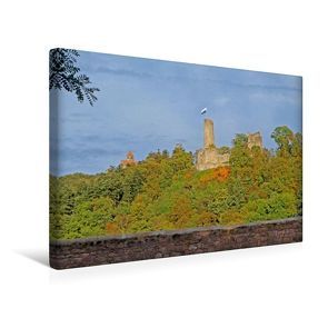 Premium Textil-Leinwand 45 x 30 cm Quer-Format Wachenburg und Burgruine Windeck in Weinheim / Bergstraße | Wandbild, HD-Bild auf Keilrahmen, Fertigbild auf hochwertigem Vlies, Leinwanddruck von Ilona Andersen von Andersen,  Ilona