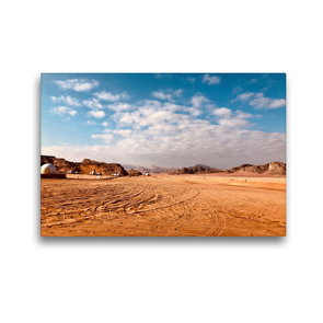 Premium Textil-Leinwand 45 x 30 cm Quer-Format Wadi Rum | Wandbild, HD-Bild auf Keilrahmen, Fertigbild auf hochwertigem Vlies, Leinwanddruck von ROBERT STYPPA