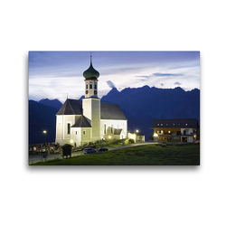 Premium Textil-Leinwand 45 x 30 cm Quer-Format Wallfahrtskirche St. Bartolomäus | Wandbild, HD-Bild auf Keilrahmen, Fertigbild auf hochwertigem Vlies, Leinwanddruck von Andreas Riedmiller