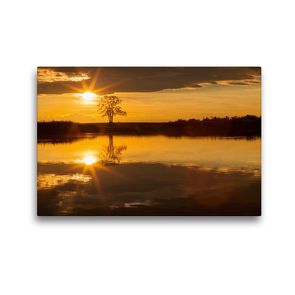 Premium Textil-Leinwand 45 x 30 cm Quer-Format Warmsee in Burgenland Austria | Wandbild, HD-Bild auf Keilrahmen, Fertigbild auf hochwertigem Vlies, Leinwanddruck von N N