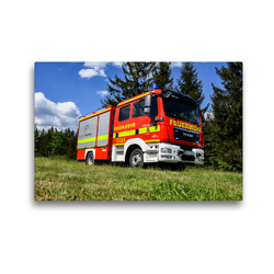 Premium Textil-Leinwand 45 x 30 cm Quer-Format Ziegler TSF-W Freiwillige Feuerwehr Sonneberg – Mitte | Wandbild, HD-Bild auf Keilrahmen, Fertigbild auf hochwertigem Vlies, Leinwanddruck von MH CONNECT 112 Marcus Heinz