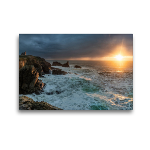 Premium Textil-Leinwand 450 x 300 cm Quer-Format Côte Sauvage Die wilde Küste der Bretagne | Wandbild, HD-Bild auf Keilrahmen, Fertigbild auf hochwertigem Vlies, Leinwanddruck von Thomas Gerber