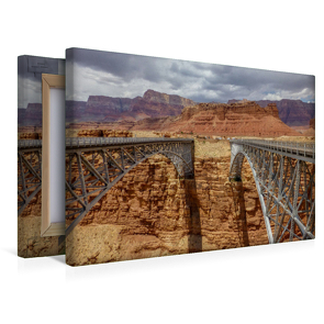 Premium Textil-Leinwand 450 x 300 cm Quer-Format Navajo Bridge bei Lees Ferry | Wandbild, HD-Bild auf Keilrahmen, Fertigbild auf hochwertigem Vlies, Leinwanddruck von Silke Weidemann