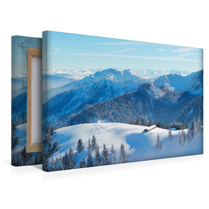 Premium Textil-Leinwand 450 x 300 cm Quer-Format Winterruhe am Wallberg, Deutschland | Wandbild, HD-Bild auf Keilrahmen, Fertigbild auf hochwertigem Vlies, Leinwanddruck von None SusaZoom