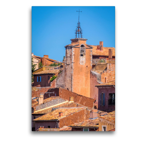 Premium Textil-Leinwand 50 x 75 cm Hoch-Format Blick auf Roussillon, Provence, Frankreich | Wandbild, HD-Bild auf Keilrahmen, Fertigbild auf hochwertigem Vlies, Leinwanddruck von Christian Müringer