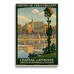 Premium Textil-Leinwand 50 x 75 cm Hoch-Format Chateau d`Amboise | Wandbild, HD-Bild auf Keilrahmen, Fertigbild auf hochwertigem Vlies, Leinwanddruck von Christian Müringer