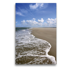 Premium Textil-Leinwand 50 x 75 cm Hoch-Format Die Flut kommt | Wandbild, HD-Bild auf Keilrahmen, Fertigbild auf hochwertigem Vlies, Leinwanddruck von Susanne Herppich