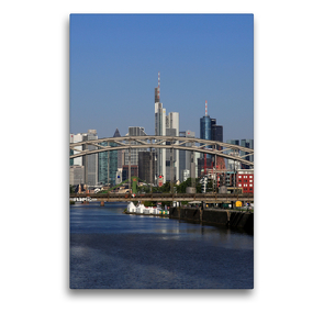 Premium Textil-Leinwand 50 x 75 cm Hoch-Format Frankfurt am Main und die schönsten Stadtteilen | Wandbild, HD-Bild auf Keilrahmen, Fertigbild auf hochwertigem Vlies, Leinwanddruck von Petrus Bodenstaff