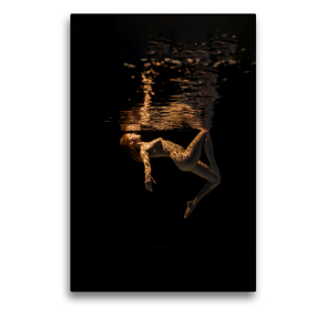 Premium Textil-Leinwand 50 x 75 cm Hoch-Format golden grace | Wandbild, HD-Bild auf Keilrahmen, Fertigbild auf hochwertigem Vlies, Leinwanddruck von Christian Zink