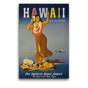 Premium Textil-Leinwand 50 x 75 cm Hoch-Format Hawaii by Clipper | Wandbild, HD-Bild auf Keilrahmen, Fertigbild auf hochwertigem Vlies, Leinwanddruck von Christian Müringer