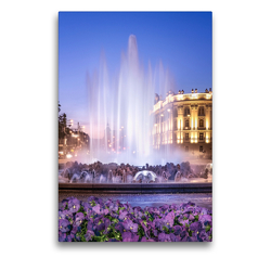 Premium Textil-Leinwand 50 x 75 cm Hoch-Format Hochstrahlbrunnen | Wandbild, HD-Bild auf Keilrahmen, Fertigbild auf hochwertigem Vlies, Leinwanddruck von Karl Heindl