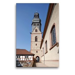 Premium Textil-Leinwand 50 x 75 cm Hoch-Format Pfarrkirche St. Peter und Paul | Wandbild, HD-Bild auf Keilrahmen, Fertigbild auf hochwertigem Vlies, Leinwanddruck von Petrus Bodenstaff