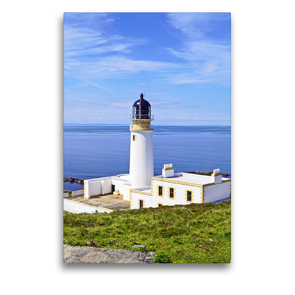 Premium Textil-Leinwand 50 x 75 cm Hoch-Format Rua Reidh Leuchtturm in Schottland | Wandbild, HD-Bild auf Keilrahmen, Fertigbild auf hochwertigem Vlies, Leinwanddruck von Babett Paul – Babett’s Bildergalerie