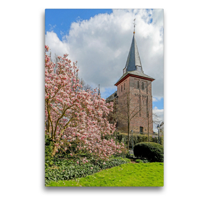 Premium Textil-Leinwand 50 x 75 cm Hoch-Format St. Peter und Paul Kirche in Wegberg | Wandbild, HD-Bild auf Keilrahmen, Fertigbild auf hochwertigem Vlies, Leinwanddruck von Natalja Thomas