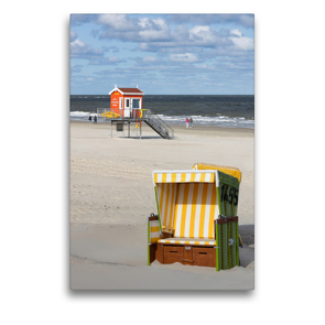 Premium Textil-Leinwand 50 x 75 cm Hoch-Format Strandleben | Wandbild, HD-Bild auf Keilrahmen, Fertigbild auf hochwertigem Vlies, Leinwanddruck von Andreas Klesse