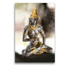 Premium Textil-Leinwand 50 x 75 cm Hoch-Format Vajrasattva, der Buddha des Wissens und der Weisheit | Wandbild, HD-Bild auf Keilrahmen, Fertigbild auf hochwertigem Vlies, Leinwanddruck von Bernd Maertens