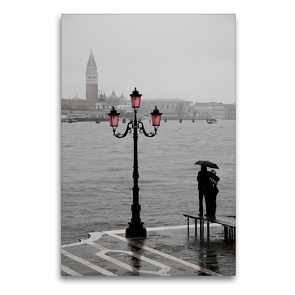 Premium Textil-Leinwand 60 x 90 cm Hoch-Format Blick auf San Marco | Wandbild, HD-Bild auf Keilrahmen, Fertigbild auf hochwertigem Vlies, Leinwanddruck von Foto-FukS