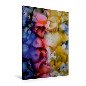 Premium Textil-Leinwand 60 x 90 cm Hoch-Format Bougainvillea – Südseeträume, Encaustic | Wandbild, HD-Bild auf Keilrahmen, Fertigbild auf hochwertigem Vlies, Leinwanddruck von Ulrike Kröll von Kröll,  Ulrike