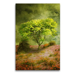 Premium Textil-Leinwand 60 x 90 cm Hoch-Format Der Wunschbaum | Wandbild, HD-Bild auf Keilrahmen, Fertigbild auf hochwertigem Vlies, Leinwanddruck von Martina Kröger