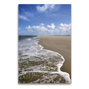Premium Textil-Leinwand 60 x 90 cm Hoch-Format Die Flut kommt | Wandbild, HD-Bild auf Keilrahmen, Fertigbild auf hochwertigem Vlies, Leinwanddruck von Susanne Herppich