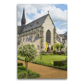 Premium Textil-Leinwand 60 x 90 cm Hoch-Format Kloster Marienstatt | Wandbild, HD-Bild auf Keilrahmen, Fertigbild auf hochwertigem Vlies, Leinwanddruck von Bodo Schmidt Photography