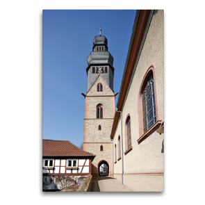 Premium Textil-Leinwand 60 x 90 cm Hoch-Format Pfarrkirche St. Peter und Paul | Wandbild, HD-Bild auf Keilrahmen, Fertigbild auf hochwertigem Vlies, Leinwanddruck von Petrus Bodenstaff