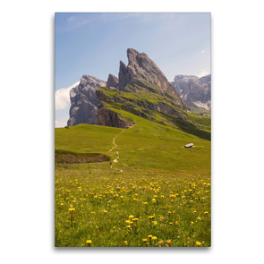 Premium Textil-Leinwand 60 x 90 cm Hoch-Format Seceda | Wandbild, HD-Bild auf Keilrahmen, Fertigbild auf hochwertigem Vlies, Leinwanddruck von N N