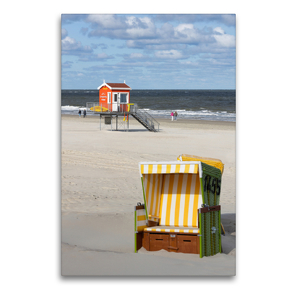 Premium Textil-Leinwand 60 x 90 cm Hoch-Format Strandleben | Wandbild, HD-Bild auf Keilrahmen, Fertigbild auf hochwertigem Vlies, Leinwanddruck von Andreas Klesse