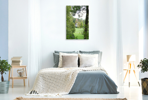 Premium Textil-Leinwand 600 x 900 cm Hoch-Format Goethes Gartenhaus in Weimar | Wandbild, HD-Bild auf Keilrahmen, Fertigbild auf hochwertigem Vlies, Leinwanddruck von Gisela Kruse