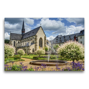 Premium Textil-Leinwand 75 x 50 cm Quer-Format Abtei Marienstatt | Wandbild, HD-Bild auf Keilrahmen, Fertigbild auf hochwertigem Vlies, Leinwanddruck von Bodo Schmidt Photography