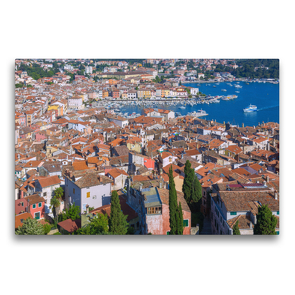 Premium Textil-Leinwand 75 x 50 cm Quer-Format Adriaschönheit Rovinj | Wandbild, HD-Bild auf Keilrahmen, Fertigbild auf hochwertigem Vlies, Leinwanddruck von N N