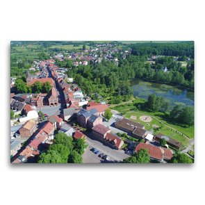 Premium Textil-Leinwand 75 x 50 cm Quer-Format Altstadt von Gadebusch | Wandbild, HD-Bild auf Keilrahmen, Fertigbild auf hochwertigem Vlies, Leinwanddruck von Markus Rein