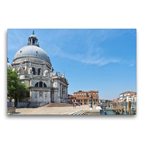 Premium Textil-Leinwand 75 x 50 cm Quer-Format Berühmte Kirche Santa Maria Della Saltue in Venedig, Italien | Wandbild, HD-Bild auf Keilrahmen, Fertigbild auf hochwertigem Vlies, Leinwanddruck von Marion Meyer © Stimmungsbilder1