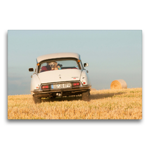 Premium Textil-Leinwand 75 x 50 cm Quer-Format Bezaubernder Oldtimer Citroën DS | Wandbild, HD-Bild auf Keilrahmen, Fertigbild auf hochwertigem Vlies, Leinwanddruck von Meike Bölts