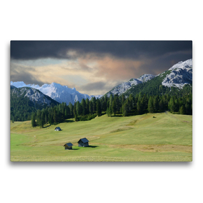 Premium Textil-Leinwand 75 x 50 cm Quer-Format Bilderbuchlandschaft. | Wandbild, HD-Bild auf Keilrahmen, Fertigbild auf hochwertigem Vlies, Leinwanddruck von Rufotos