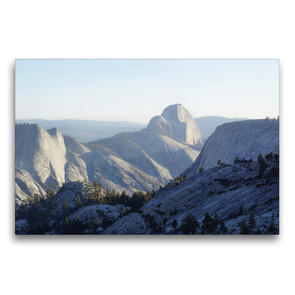 Premium Textil-Leinwand 75 x 50 cm Quer-Format Blick auf den Half Dome | Wandbild, HD-Bild auf Keilrahmen, Fertigbild auf hochwertigem Vlies, Leinwanddruck von Franziska Hoppe