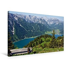 Premium Textil-Leinwand 75 x 50 cm Quer-Format Blick über den Achensee | Wandbild, HD-Bild auf Keilrahmen, Fertigbild auf hochwertigem Vlies, Leinwanddruck von Susan Michel /CH von Michel / CH,  Susan