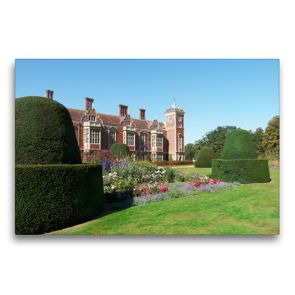 Premium Textil-Leinwand 75 x 50 cm Quer-Format Blickling Hall and Gardens, Norfolk, England | Wandbild, HD-Bild auf Keilrahmen, Fertigbild auf hochwertigem Vlies, Leinwanddruck von Gisela Kruse