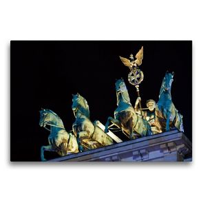 Premium Textil-Leinwand 75 x 50 cm Quer-Format Brandenburger Tor | Wandbild, HD-Bild auf Keilrahmen, Fertigbild auf hochwertigem Vlies, Leinwanddruck von Andreas Schön