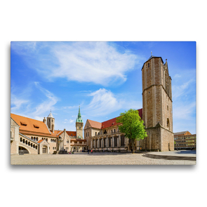 Premium Textil-Leinwand 75 x 50 cm Quer-Format Braunschweig Impressionen | Wandbild, HD-Bild auf Keilrahmen, Fertigbild auf hochwertigem Vlies, Leinwanddruck von Dirk Meutzner