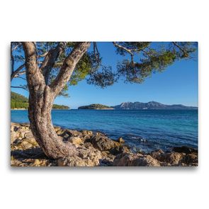 Premium Textil-Leinwand 75 x 50 cm Quer-Format Cala Pi de la Posada am Cap Formentor auf Mallorca | Wandbild, HD-Bild auf Keilrahmen, Fertigbild auf hochwertigem Vlies, Leinwanddruck von Christian Müringer