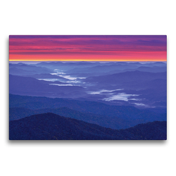 Premium Textil-Leinwand 75 x 50 cm Quer-Format Clingmans Dome, Great Smokey Mountain National Park, North Carolina, USA | Wandbild, HD-Bild auf Keilrahmen, Fertigbild auf hochwertigem Vlies, Leinwanddruck von Christian Heeb