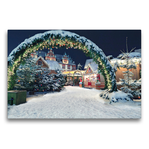 Premium Textil-Leinwand 75 x 50 cm Quer-Format Coburger Weihnachtsmarkt | Wandbild, HD-Bild auf Keilrahmen, Fertigbild auf hochwertigem Vlies, Leinwanddruck von Val Thoermer