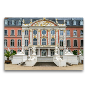 Premium Textil-Leinwand 75 x 50 cm Quer-Format Das Kurfürstliche Palais in Trier | Wandbild, HD-Bild auf Keilrahmen, Fertigbild auf hochwertigem Vlies, Leinwanddruck von Peter Schickert