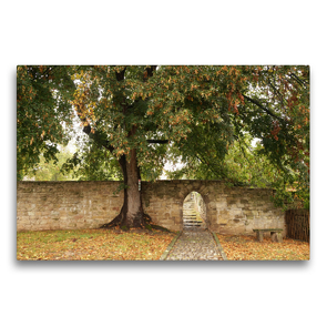 Premium Textil-Leinwand 75 x 50 cm Quer-Format Das „Tor der Tränen“ zum Kloster | Wandbild, HD-Bild auf Keilrahmen, Fertigbild auf hochwertigem Vlies, Leinwanddruck von Flori0
