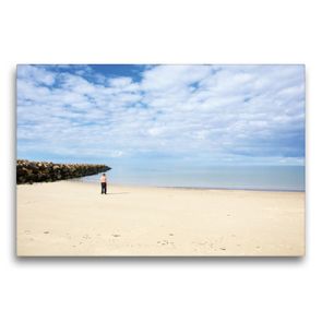 Premium Textil-Leinwand 75 x 50 cm Quer-Format Der Mann und das Meer | Wandbild, HD-Bild auf Keilrahmen, Fertigbild auf hochwertigem Vlies, Leinwanddruck von Matthias Schaefgen