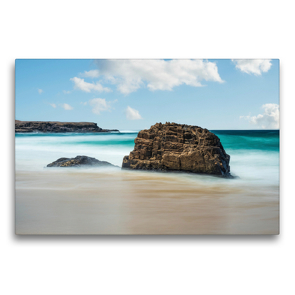 Premium Textil-Leinwand 75 x 50 cm Quer-Format Die einsamen Felsen – Fuerteventura | Wandbild, HD-Bild auf Keilrahmen, Fertigbild auf hochwertigem Vlies, Leinwanddruck von Patrick Klinke