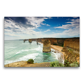 Premium Textil-Leinwand 75 x 50 cm Quer-Format Die Kraft der Gezeiten | Wandbild, HD-Bild auf Keilrahmen, Fertigbild auf hochwertigem Vlies, Leinwanddruck von Luxscriptura by Wolfgang Schömig