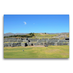 Premium Textil-Leinwand 75 x 50 cm Quer-Format Die riesige Inka-Festung Sacsayhuaman wurde oberhalb von Cusco angelegt | Wandbild, HD-Bild auf Keilrahmen, Fertigbild auf hochwertigem Vlies, Leinwanddruck von N N